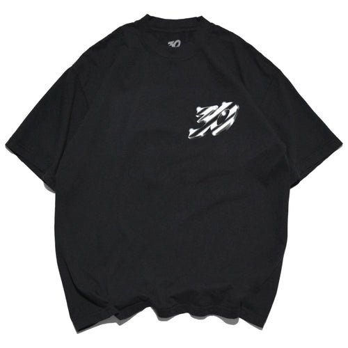 Burst T-Shirt - Off-Black / Blue