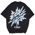 Burst T-Shirt - Off-Black / Blue
