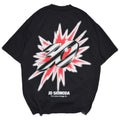 Burst T-Shirt - Off-Black / Red